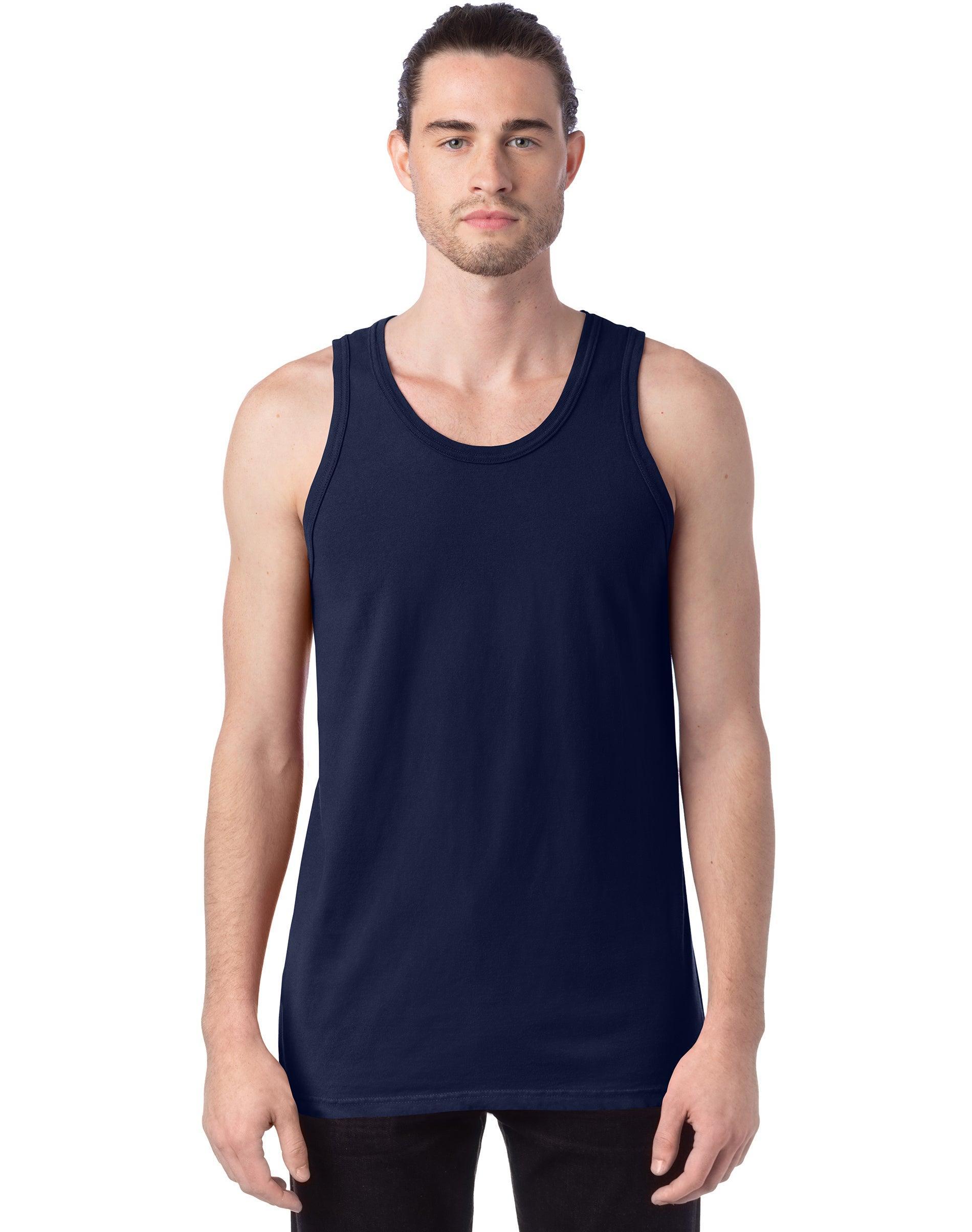 Mens Hanes ComfortWash Garment-Dyed Tank Purple Product Image