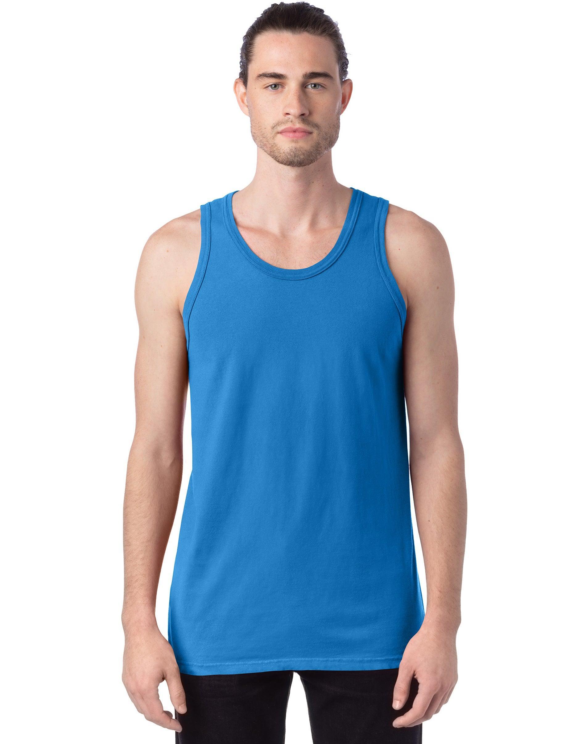 Mens Hanes ComfortWash Garment-Dyed Tank Purple Product Image