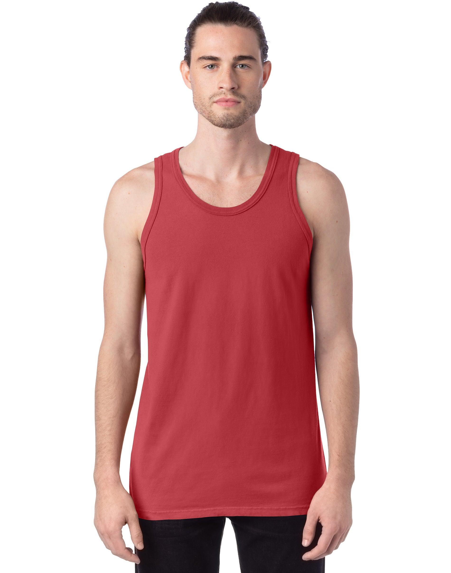 Mens Hanes ComfortWash Garment-Dyed Tank Purple Product Image