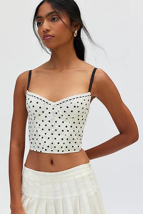 Out From Under Dehlia Ribbon Trim Corset Top Womens at Urban Outfitters Product Image