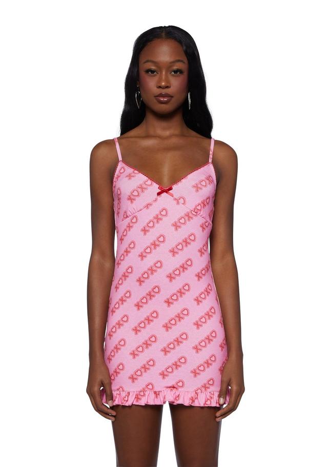 Sugar Thrillz Jersey Mini Dress- Pink Product Image