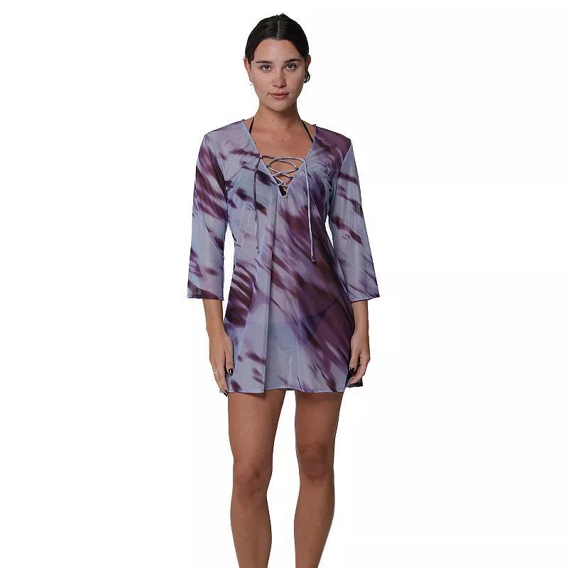 Womens Portocruz Lace-Up Swim Cover-Up Tunic Product Image