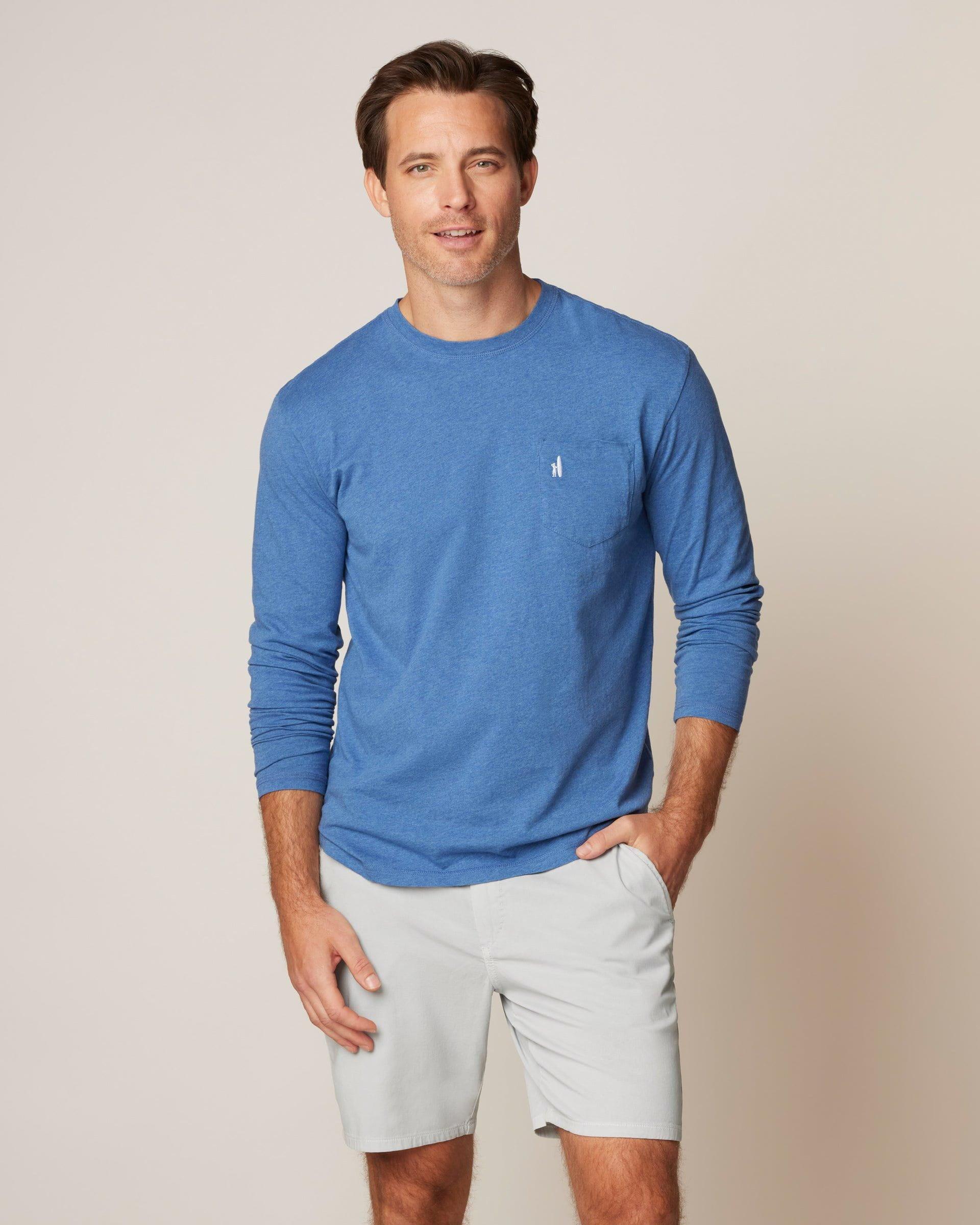 johnnie-O Heathered Brennan Long Sleeve T-Shirt Product Image