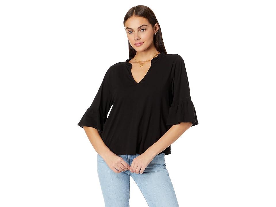 Michael Stars Nia Flutter Sleeve Top Women's Clothing product image