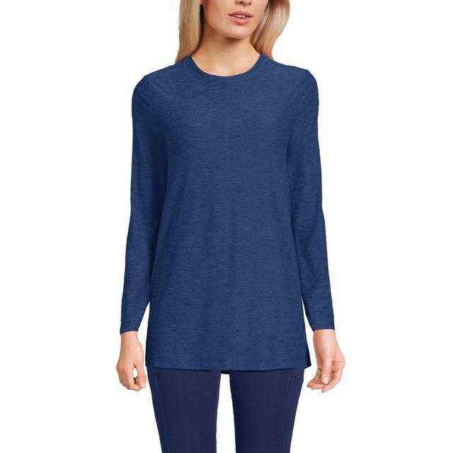 Lands End Womens Tall Long Sleeve Performance Crew Neck Tunic Product Image