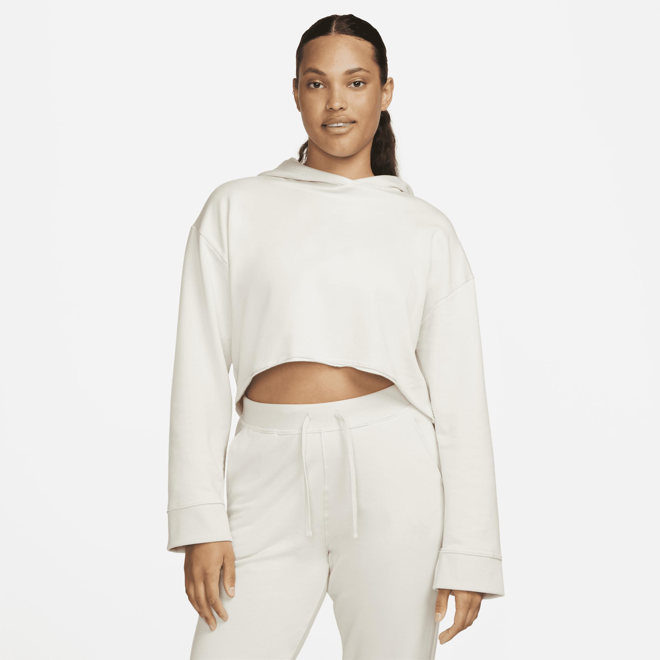 Womens Nike Yoga Luxe Cropped Fleece Hoodie Product Image