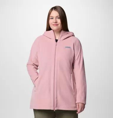 Columbia Women s Benton Springs II Long Fleece Hoodie - Plus Size- Product Image