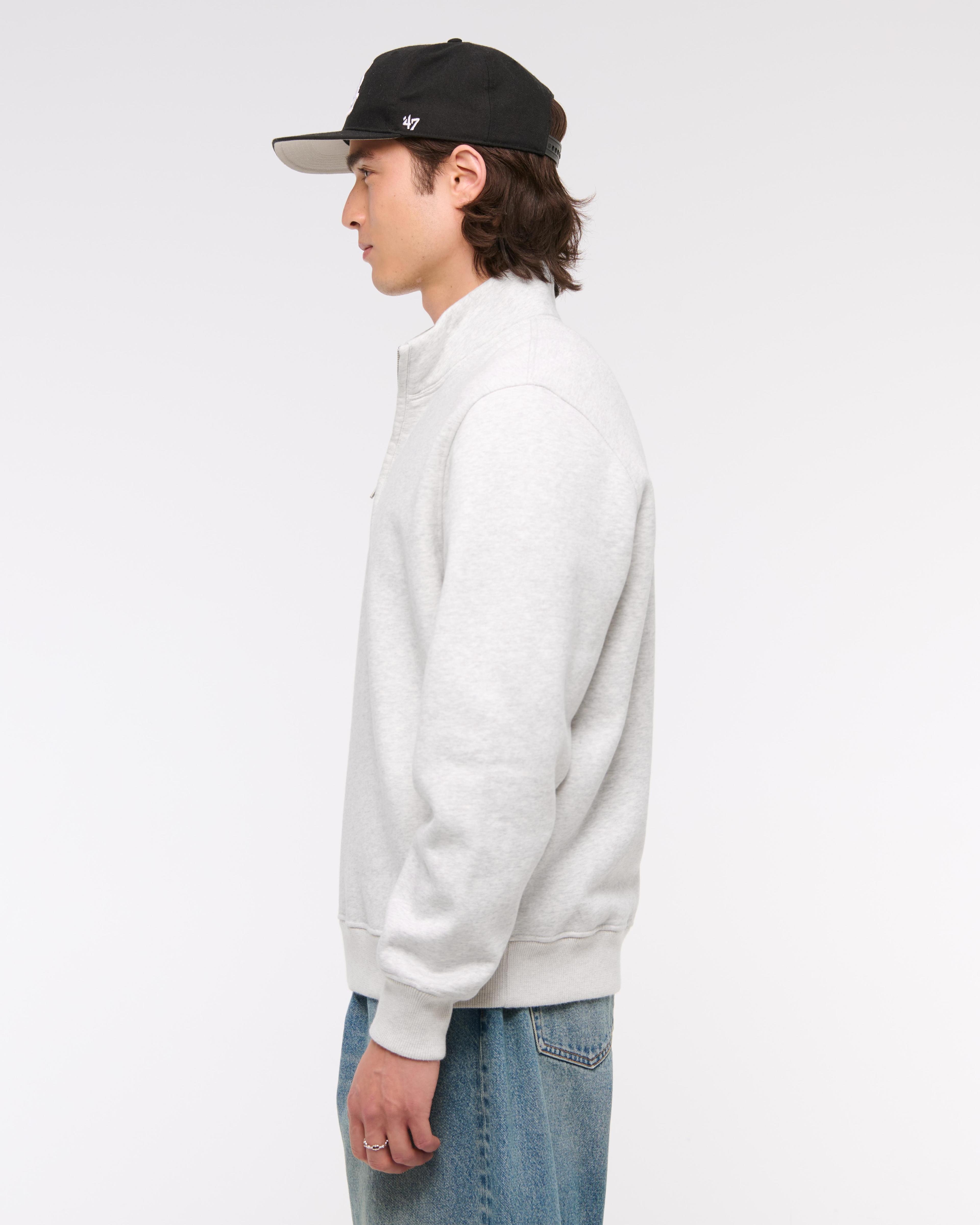 Essential Premium Heavyweight Half-Zip Sweatshirt Product Image