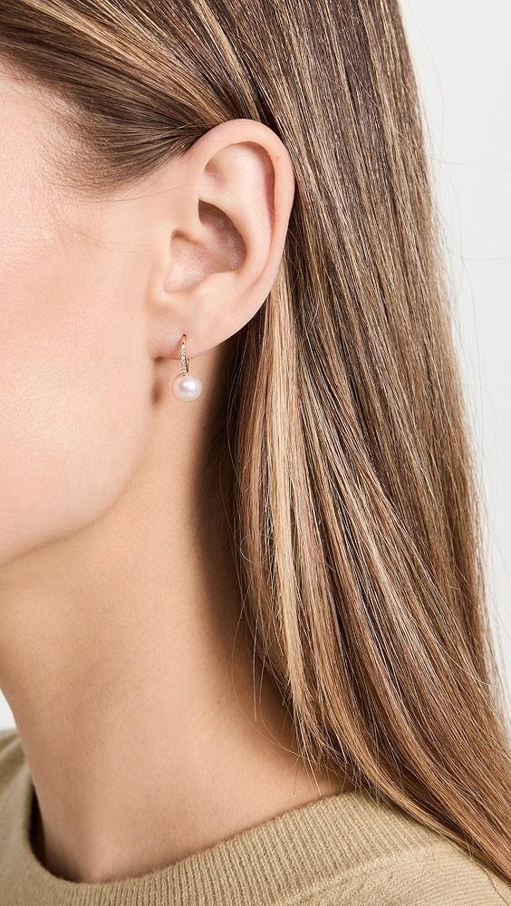 EF Collection Pearl Ball Drop Earrings | Shopbop Product Image