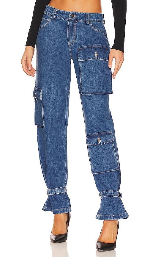 Bardot Cargo Relaxed Fit Jeans Product Image