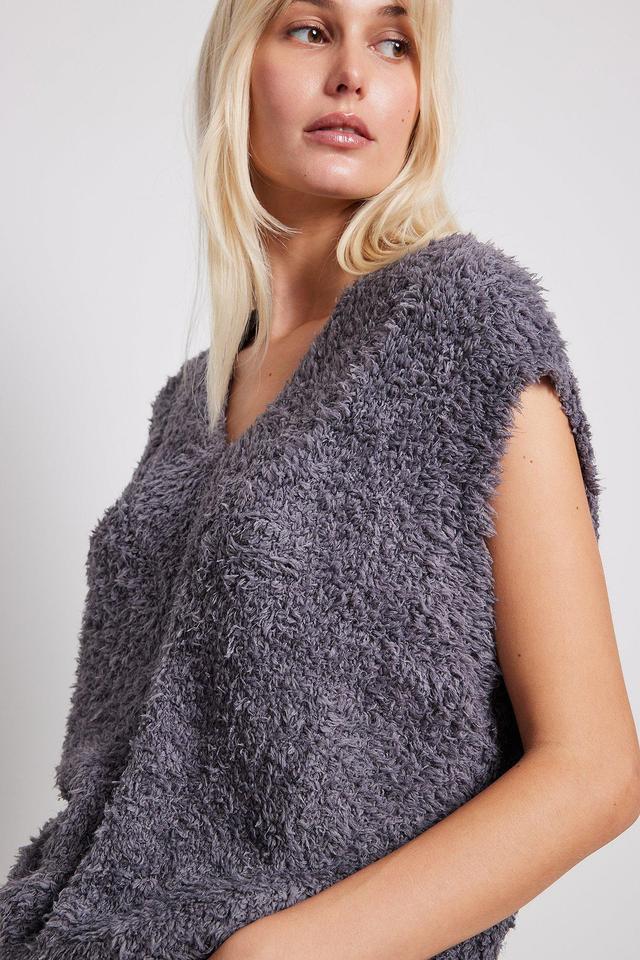 Oversized Boxy Knitted Vest Product Image