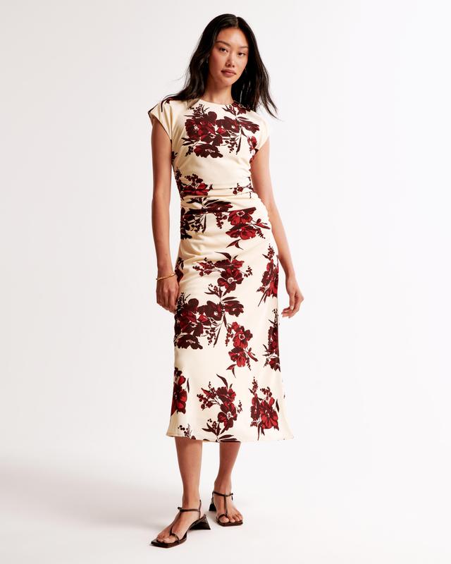 Short-Sleeve Slip Midi Dress Product Image