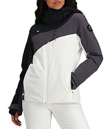 Obermeyer Jette HydroBlock Pro Hooded Zip Front Color Block Jacket Product Image