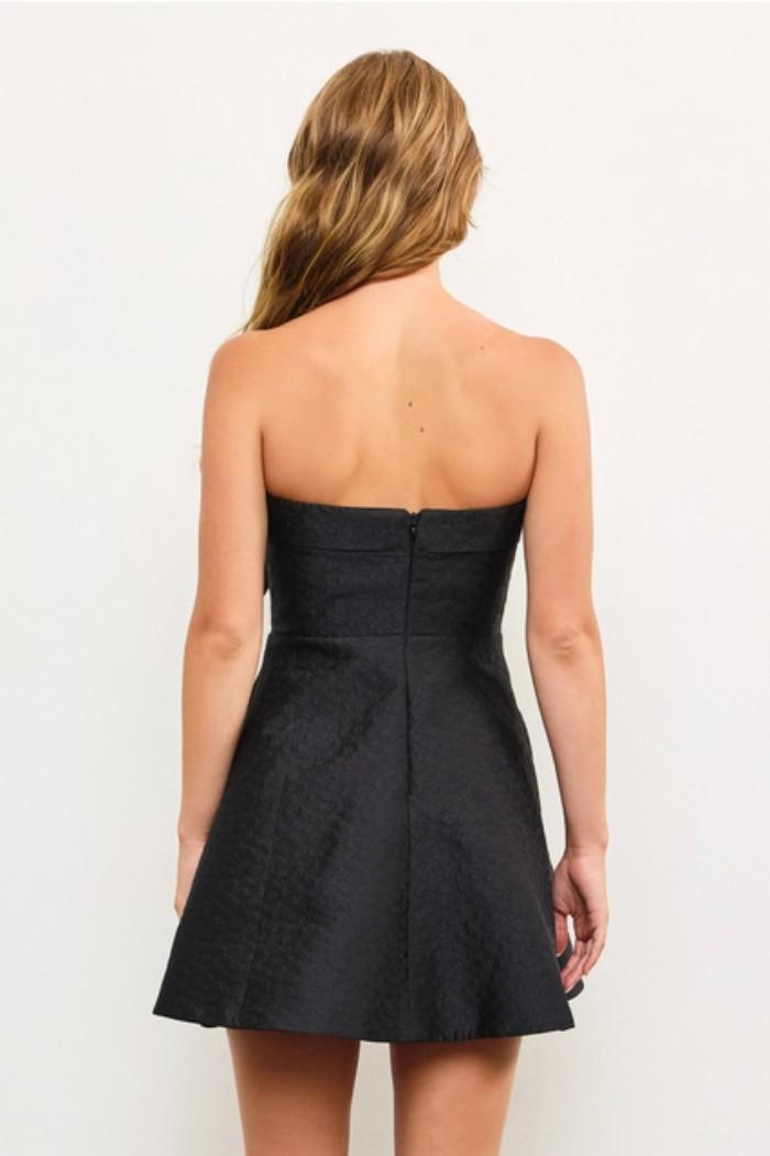 Tie Detailed Strapless Dress Product Image