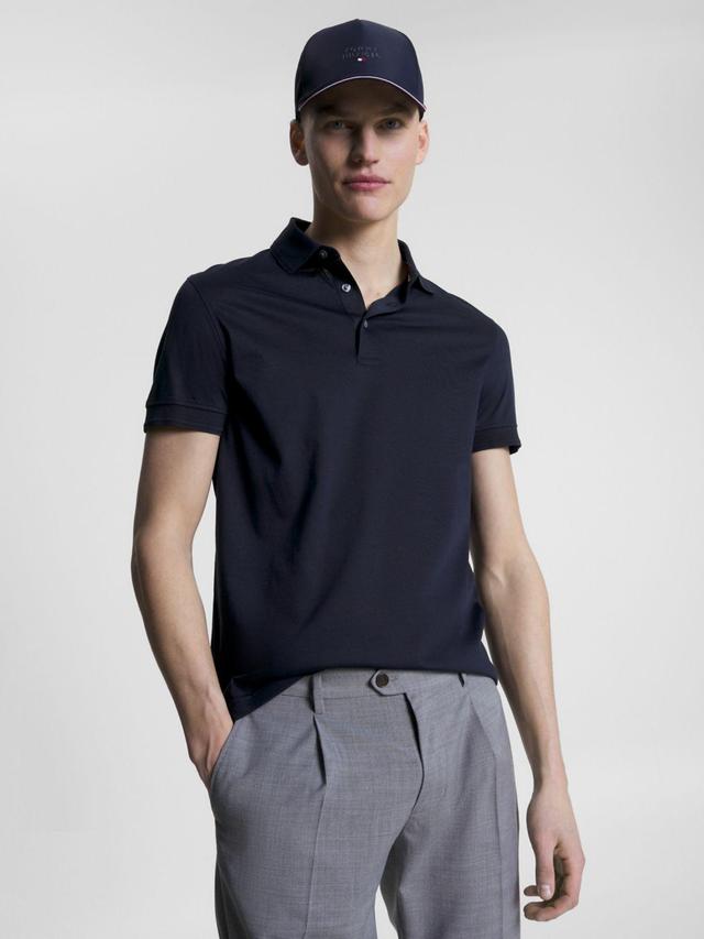 Tommy Hilfiger Men's Slim Fit Solid Mercerized Polo Product Image