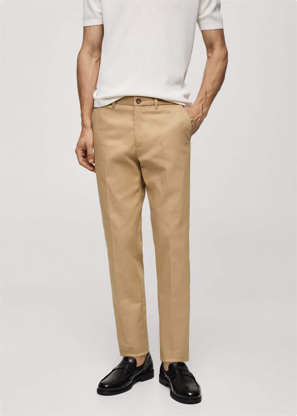 MANGO MAN - Slim fit chino trousers medium brownMen Product Image