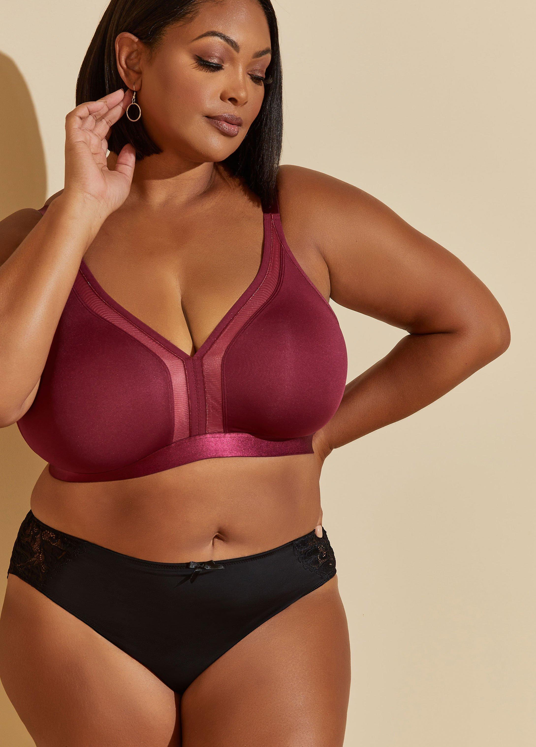 Paneled Mesh Wireless Bra Product Image