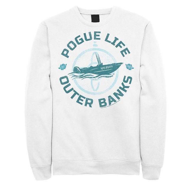 Mens Outer Banks Pogue Life Blue Hue Portrait Sweatshirt, Boys White Product Image