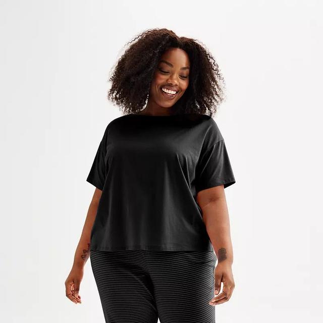 Plus Size Sonoma Goods For Life Cotton Modal Sleep Tee, Womens Product Image