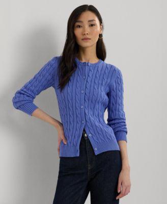 Lauren Ralph Lauren Womens Cable-Knit Cardigan product image