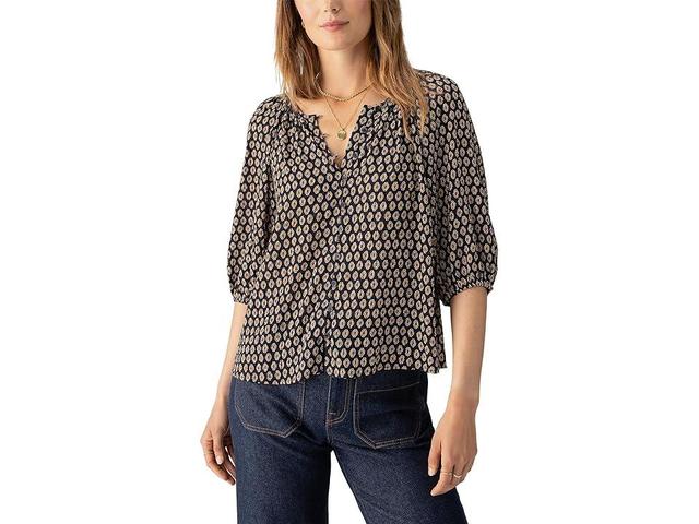 Sanctuary Blouson Soft Blouse (Windchime) Women's Clothing Product Image