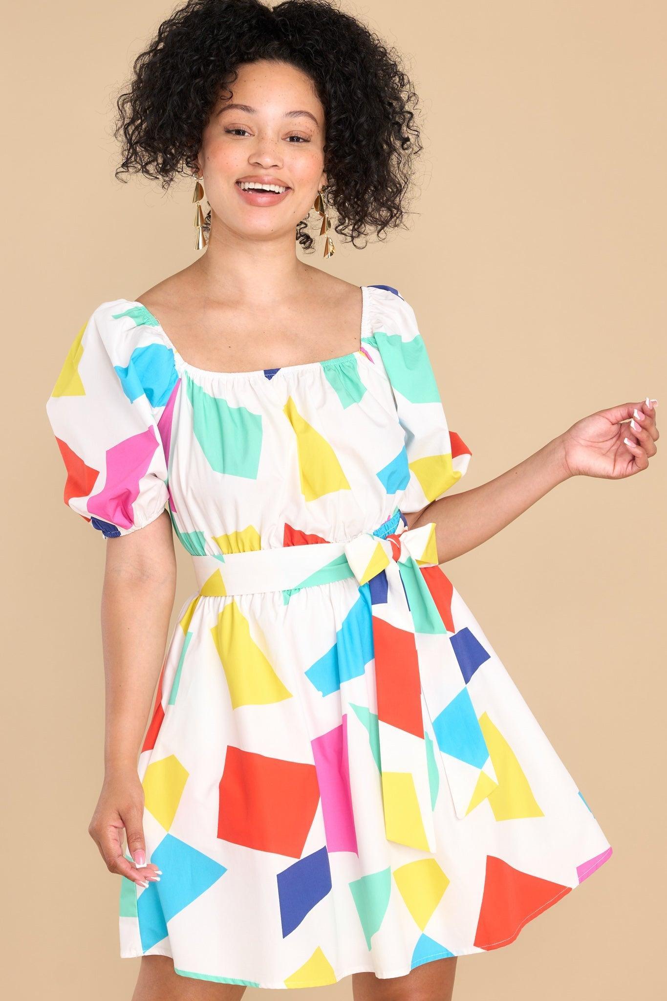 The Complicated Way White Print Dress Product Image