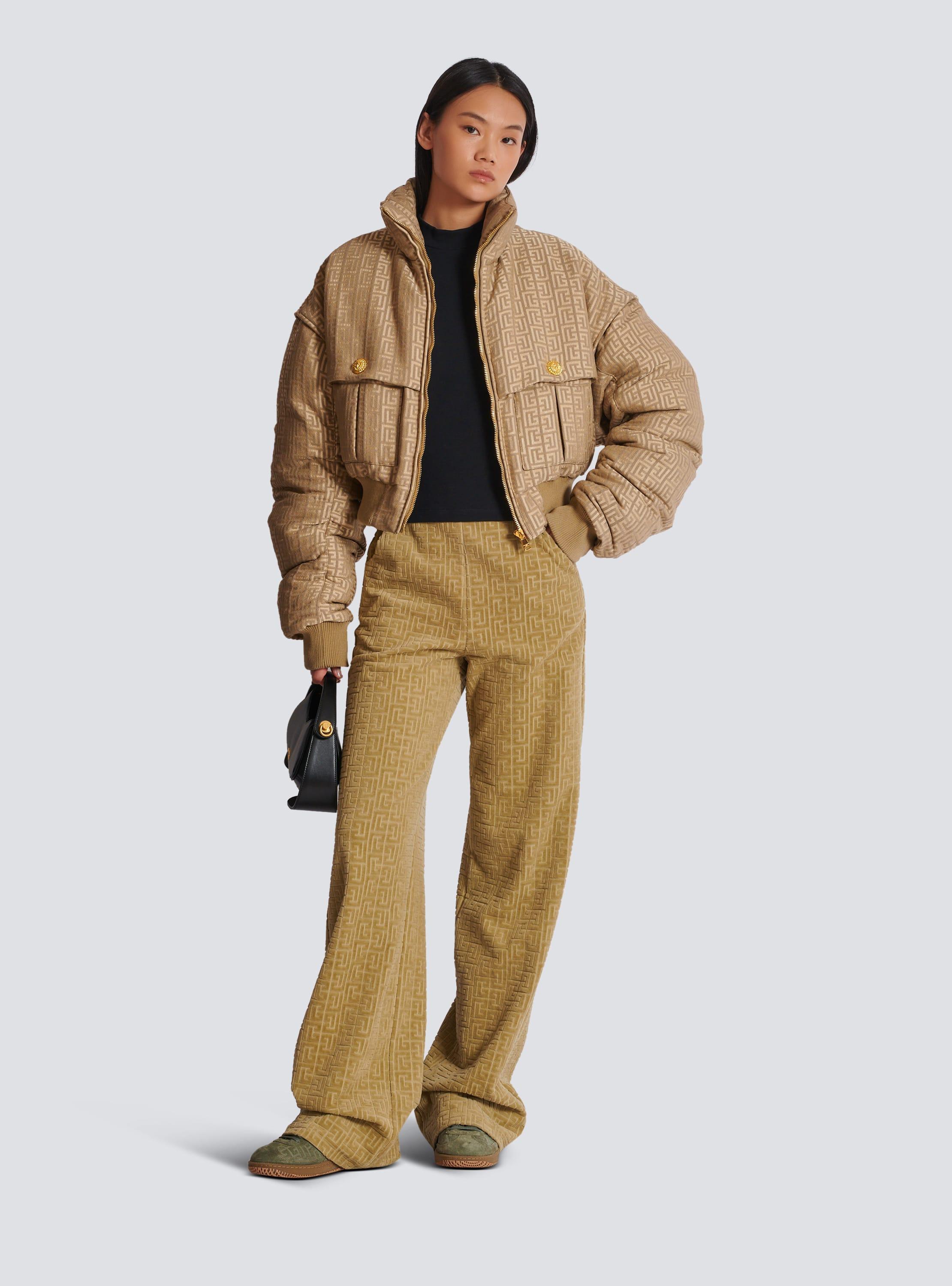 PB Labyrinth cropped jacquard bomber Product Image