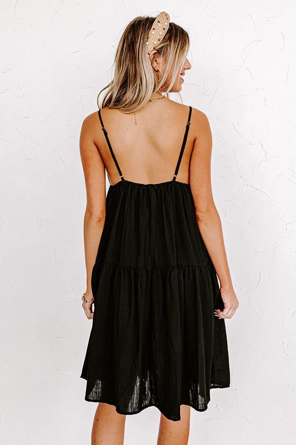 Having A Blast Babydoll Dress In Black Product Image