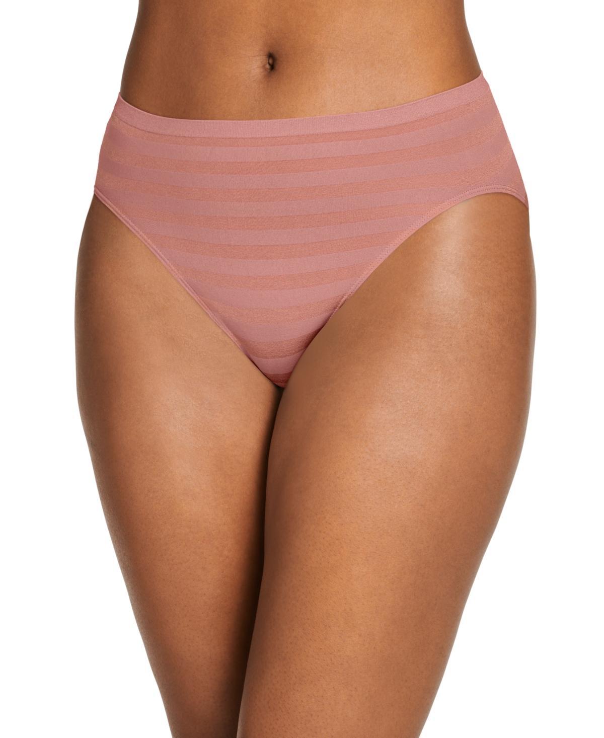 Womens Jockey Comfies Matte & Shine Seamless Hi-Cut Panty 1306 Product Image