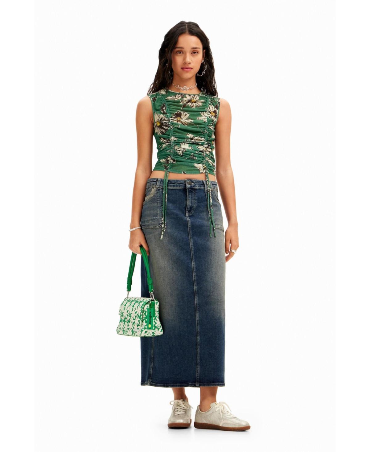 Desigual Womens Denim midi skirt product image