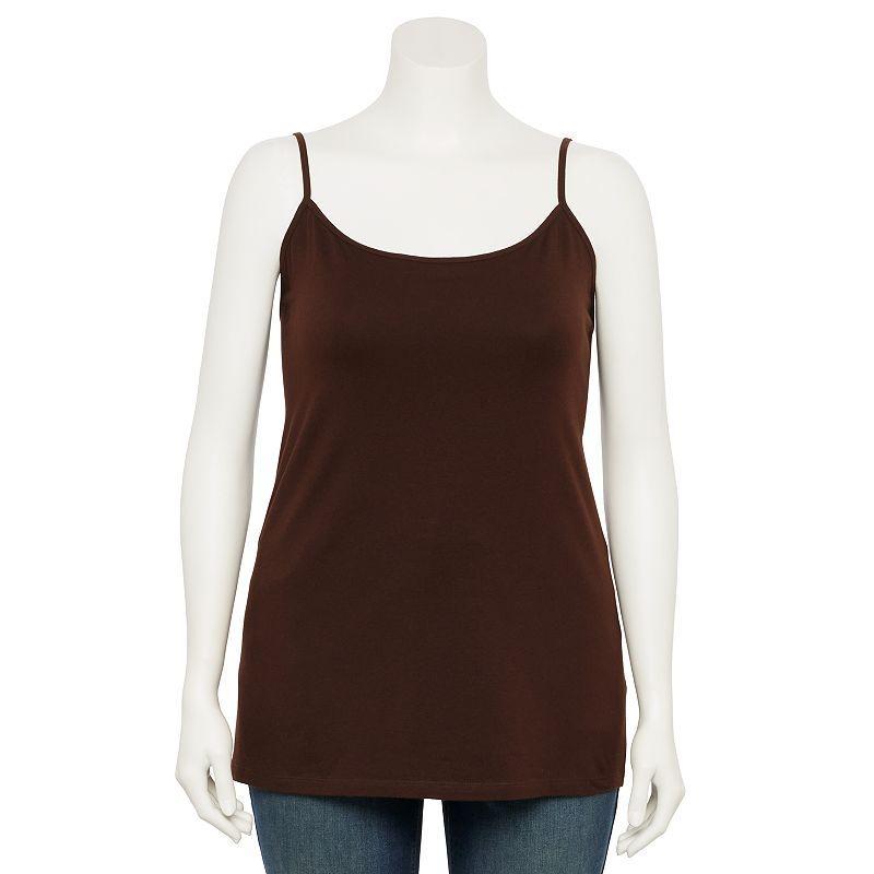 Plus Size Sonoma Goods For Life Spaghetti Strap Cami, Womens Product Image