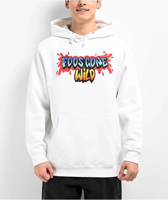 Foos Gone Wild Logo White Hoodie Product Image