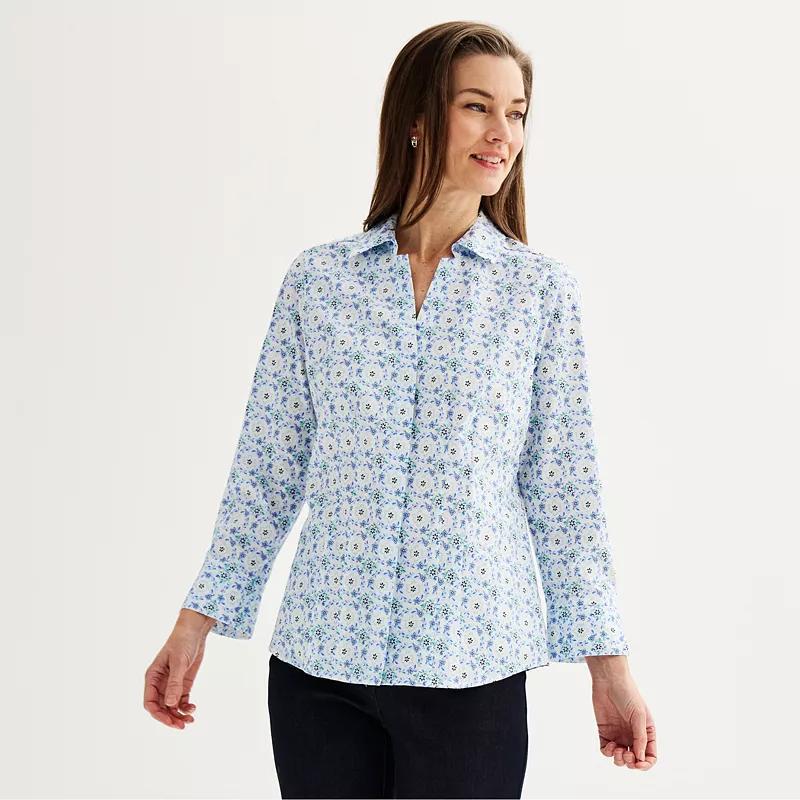 Womens Croft & Barrow Tailored Button-Down Shirt Product Image