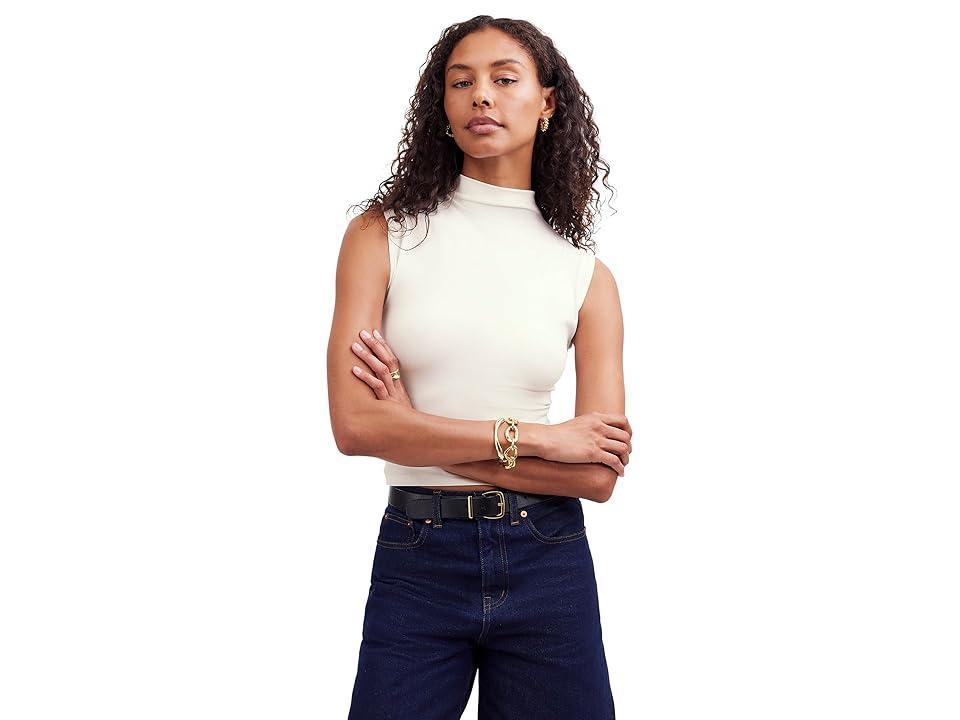 Madewell Funnel Neck Muscle Tee (True ) Women's Clothing Product Image