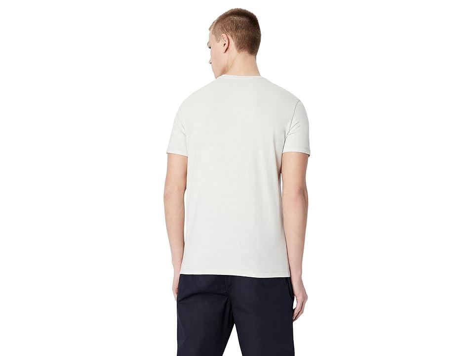 Armani Exchange Cotton A| X Logo T-Shirt (Solid Light/Pastel Grey) Men's Clothing Product Image