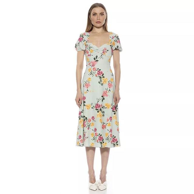 Womens ALEXIA ADMOR Gracie Sweetheart Midi Dress Product Image