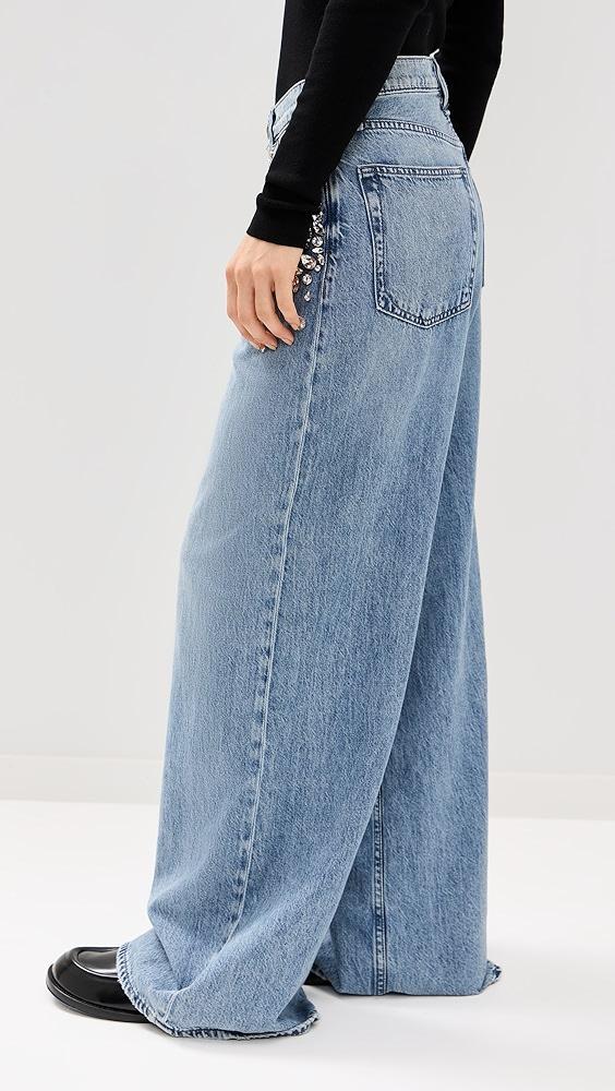 rag & bone Featherweight Sofie High-Rise Full Length Wide Jeans | Shopbop Product Image