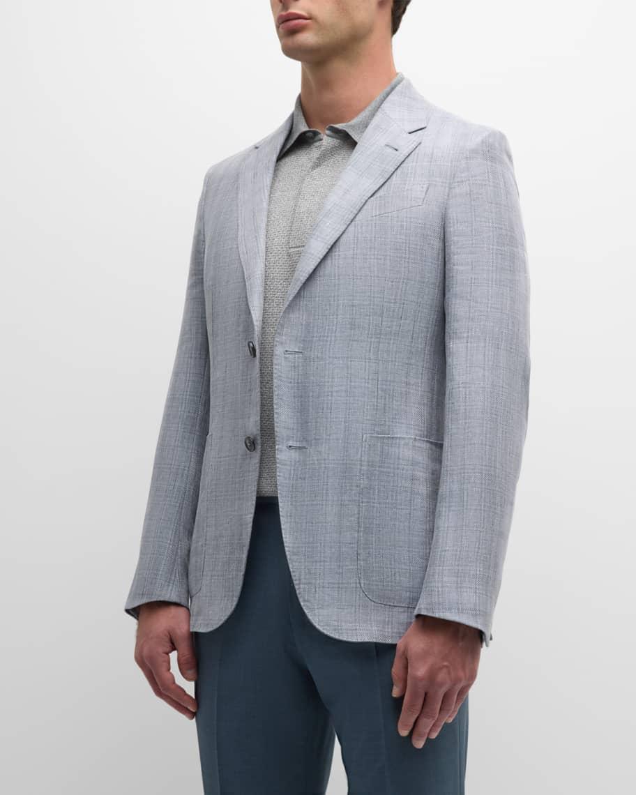 Mens Plaid Linen Sport Coat Product Image