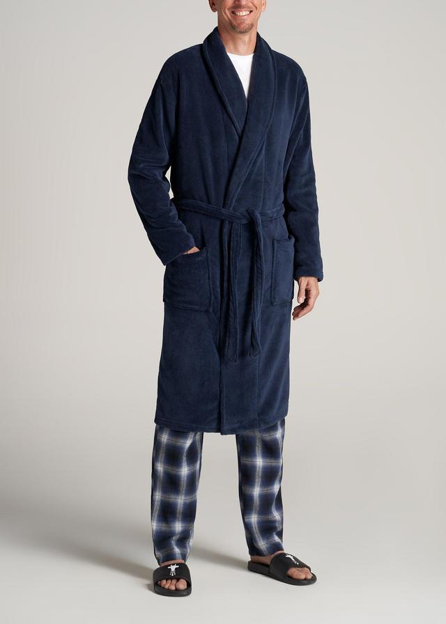 Tall Men's Robe in Navy Male Product Image