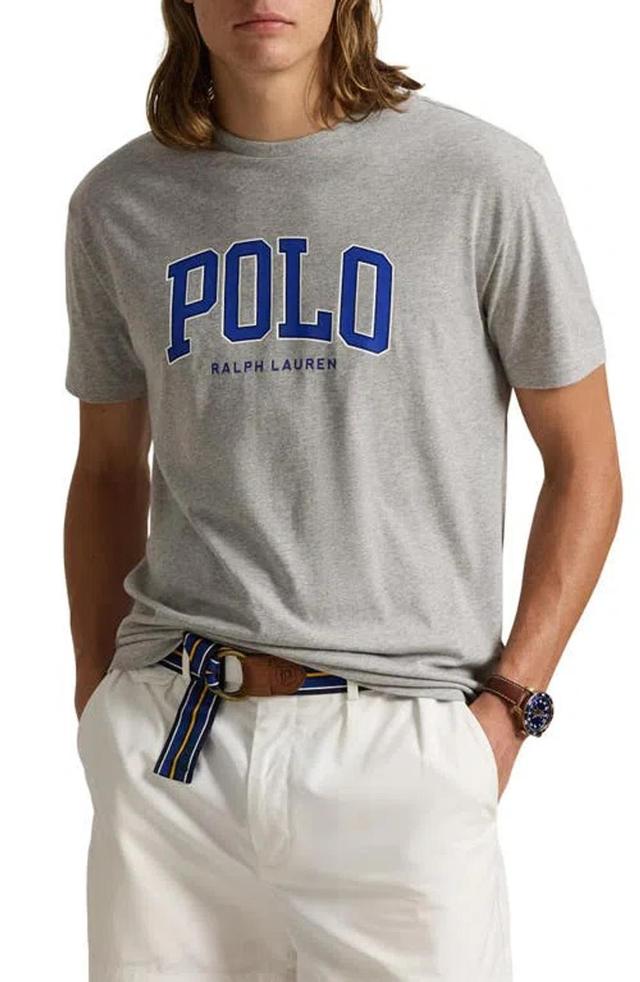 POLO RALPH LAUREN Classic Fit Logo Jersey T-shirt In Andover Heather Product Image