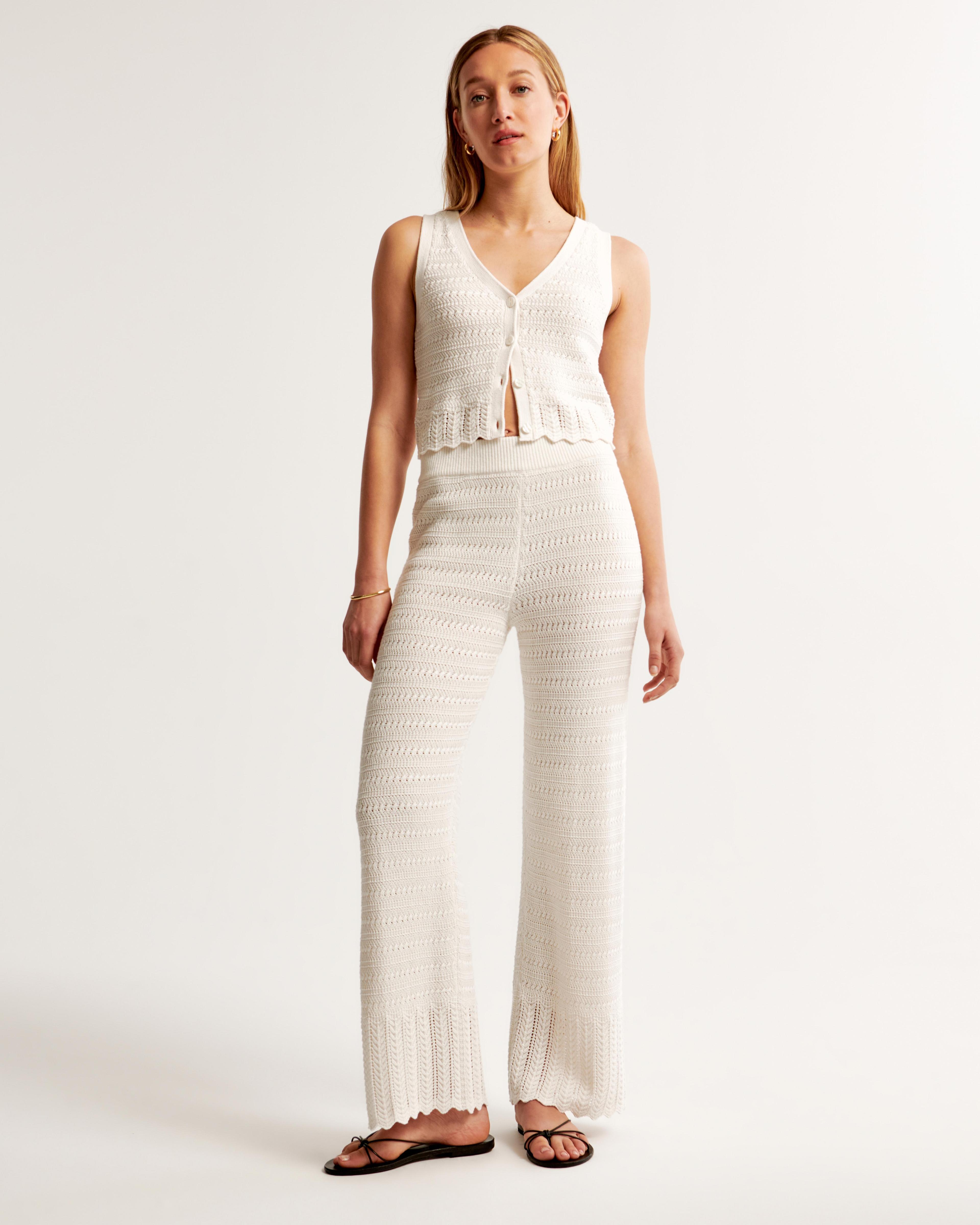 Crochet-Style Wide Leg Pant product image