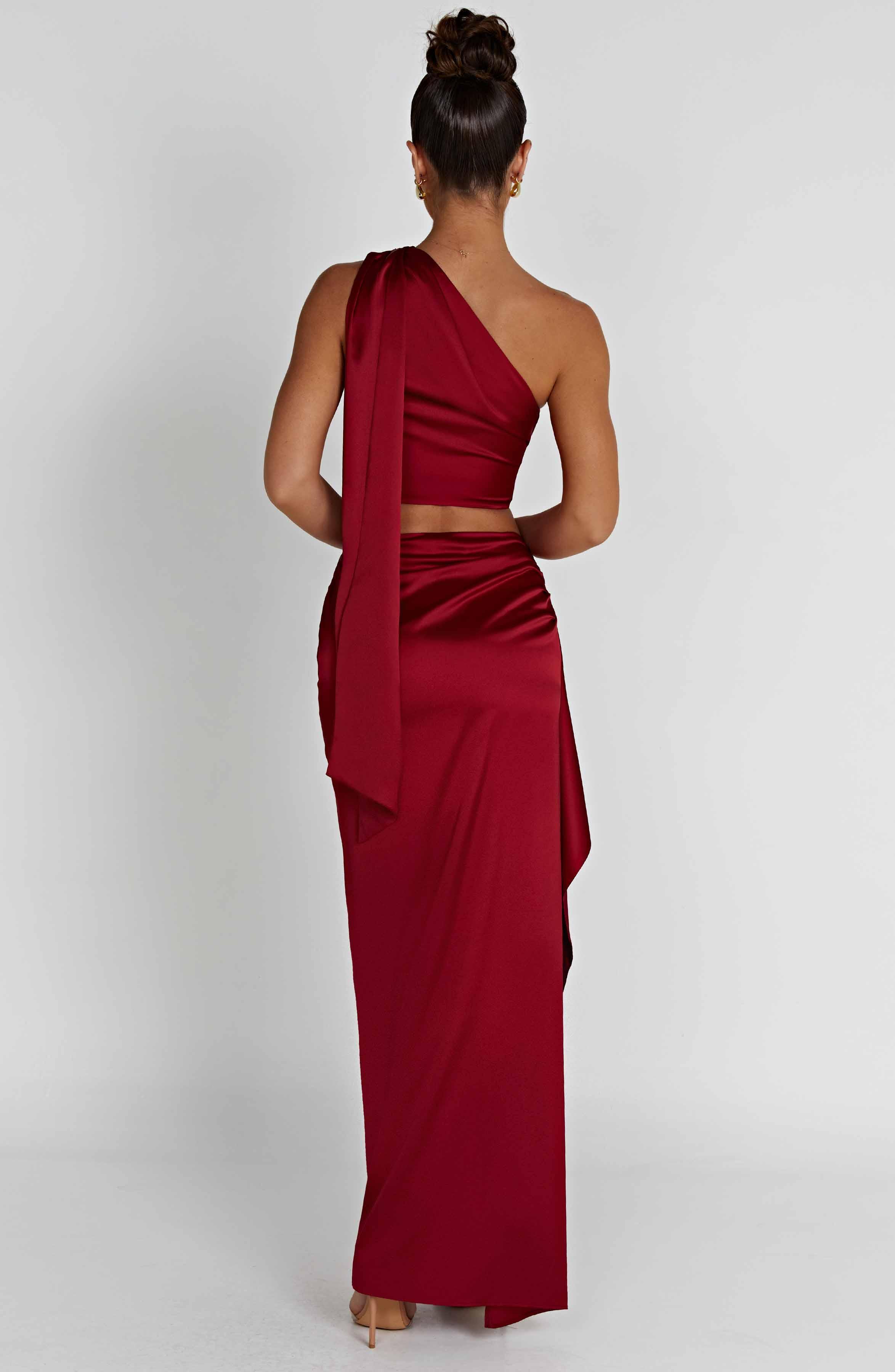 Halsey Maxi Skirt - Wine Product Image