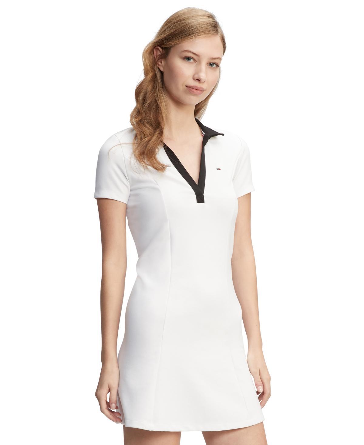 Tommy Jeans Womens Johnny-Collar Tennis Dress Product Image