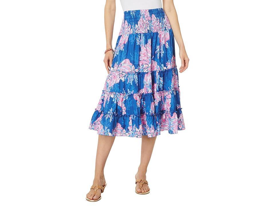 Lilly Pulitzer Deavan Midi Skirt (Multi For The Fans) Women's Skirt product image