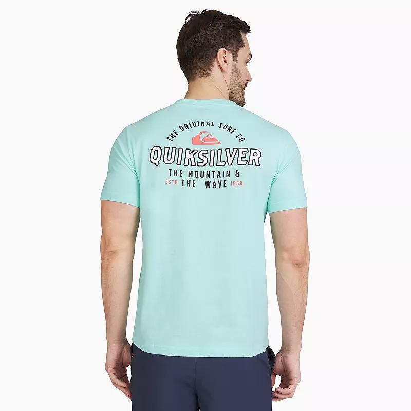 Mens Quiksilver Graphic Tee Blue Product Image