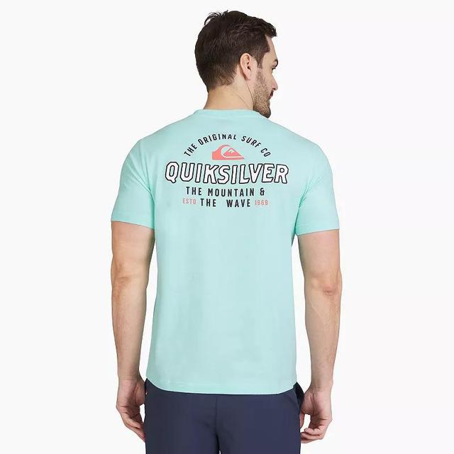 Mens Quiksilver Graphic Tee Blue Blazer Product Image