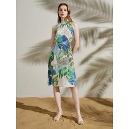 Praslin Halter Neck Silk Dress Product Image