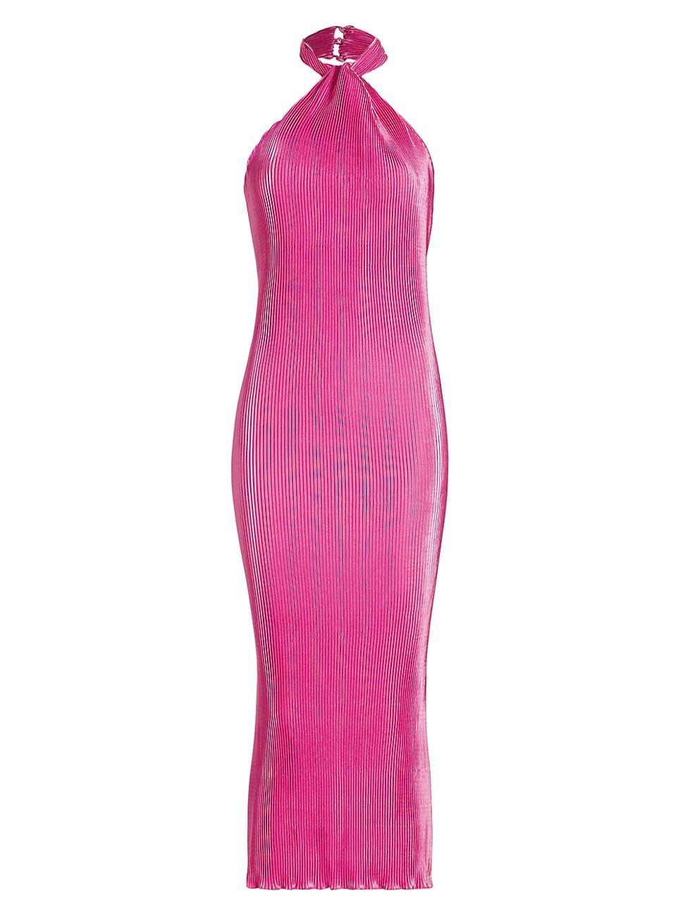 Womens Turlington Satin Midi-Dress product image