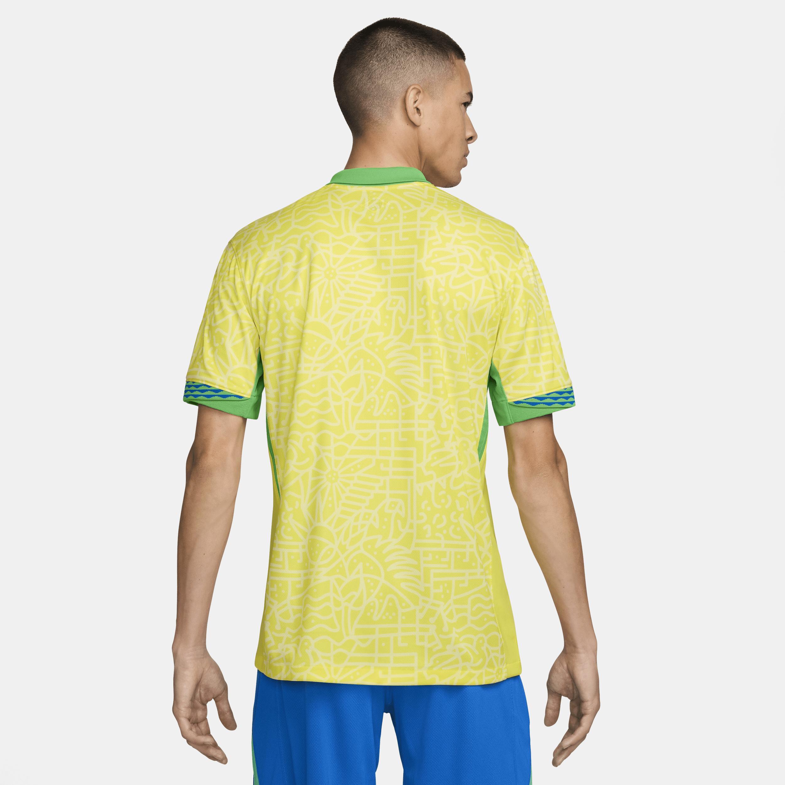 Brazil 2024 Stadium Home Nike Men's Dri-FIT Soccer Replica Jersey Product Image