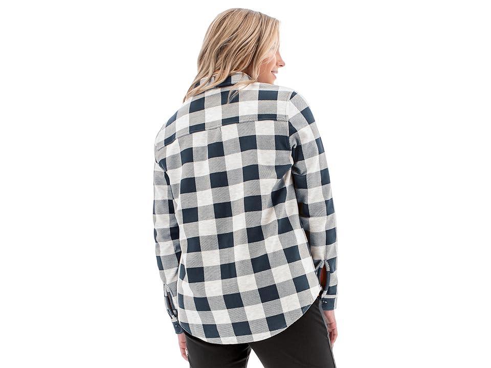 Aventura Clothing Luscious Plaid Shirt (Sky Captain) Women's Clothing Product Image